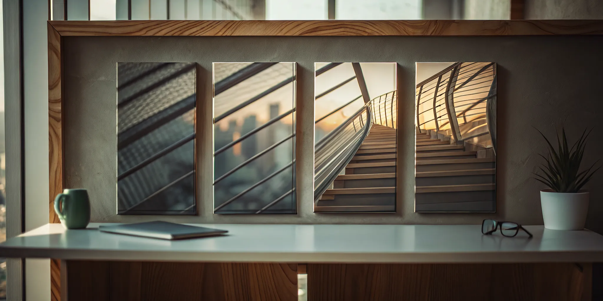 Desk with stairs art showing the path to the best retirement withdrawal strategies.