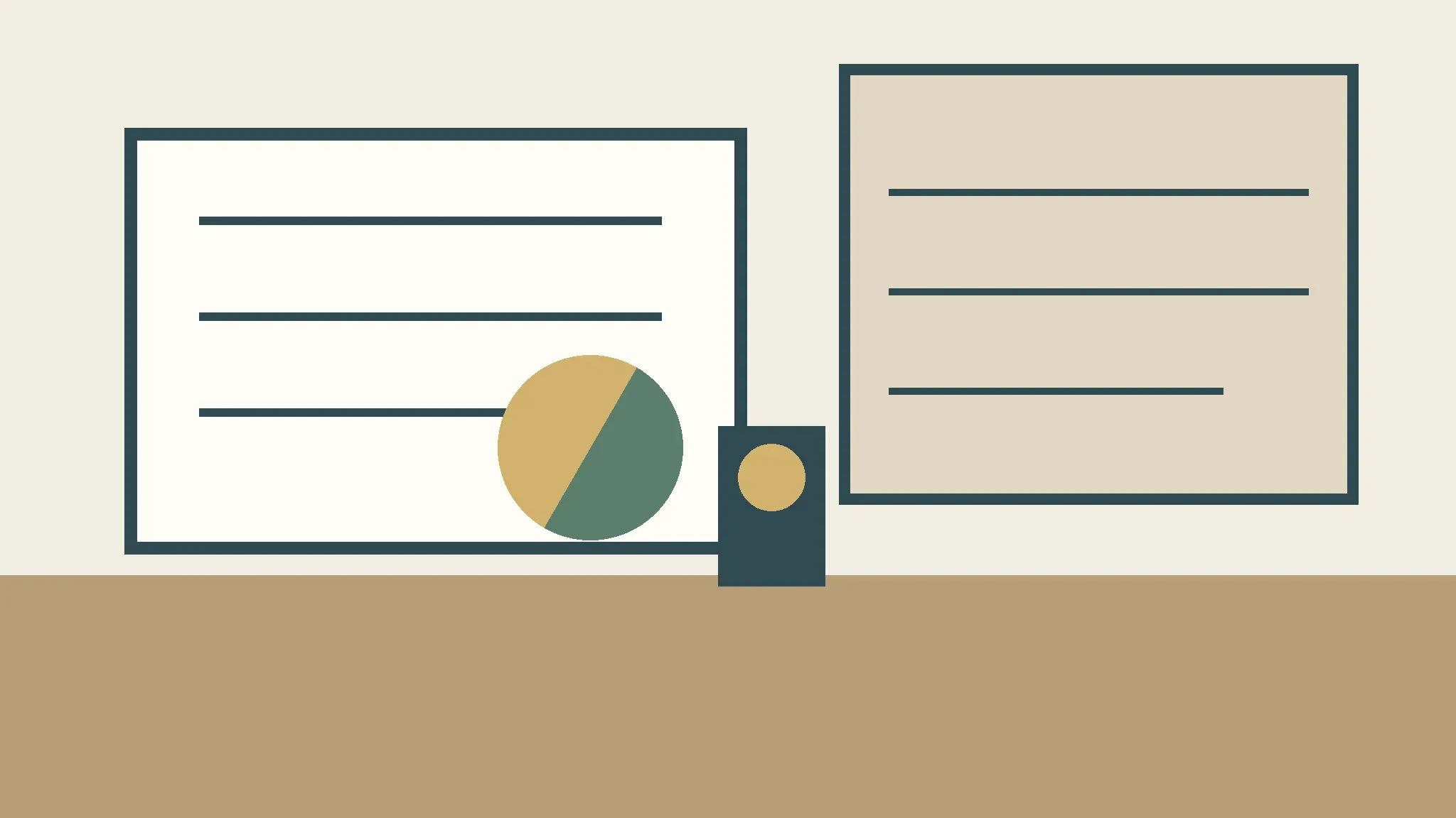 Annual retirement tax planning review with calendar, calculator, and planning notes