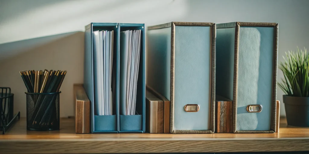 Three account folders representing retirement tax diversification