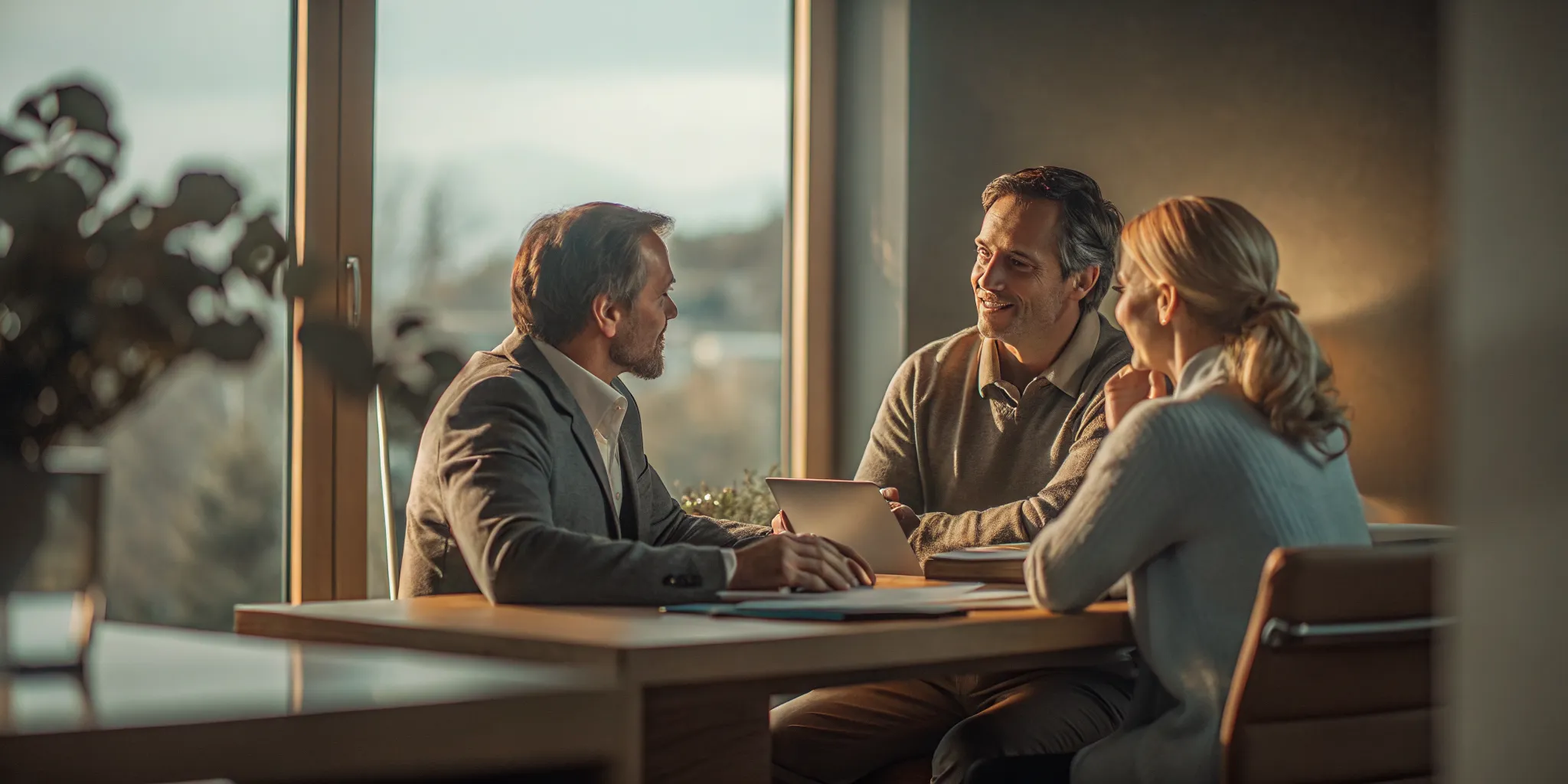 Financial advisor discussing retirement savings with a married couple