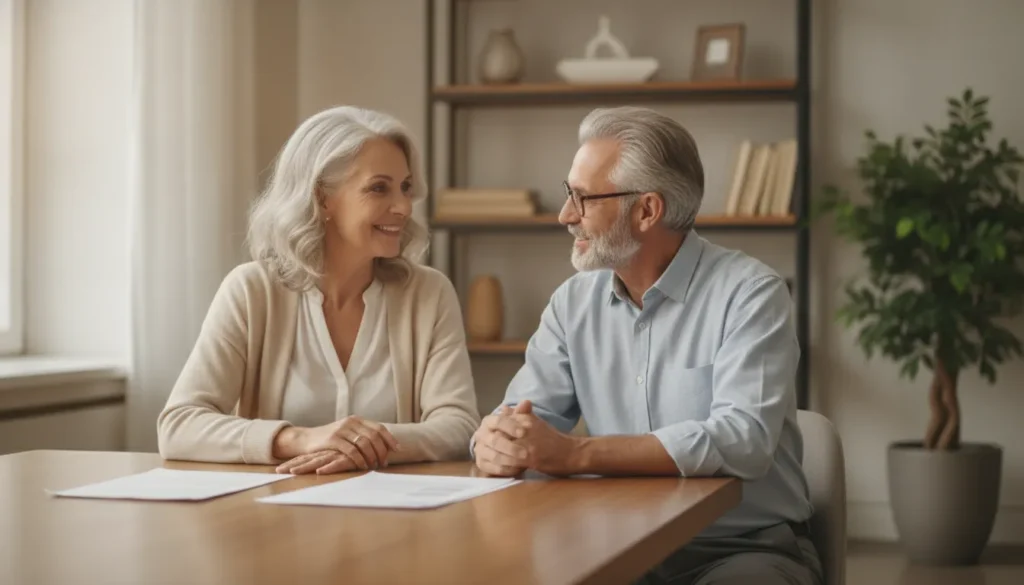 Couple preparing for a certified retirement financial advisor consultation