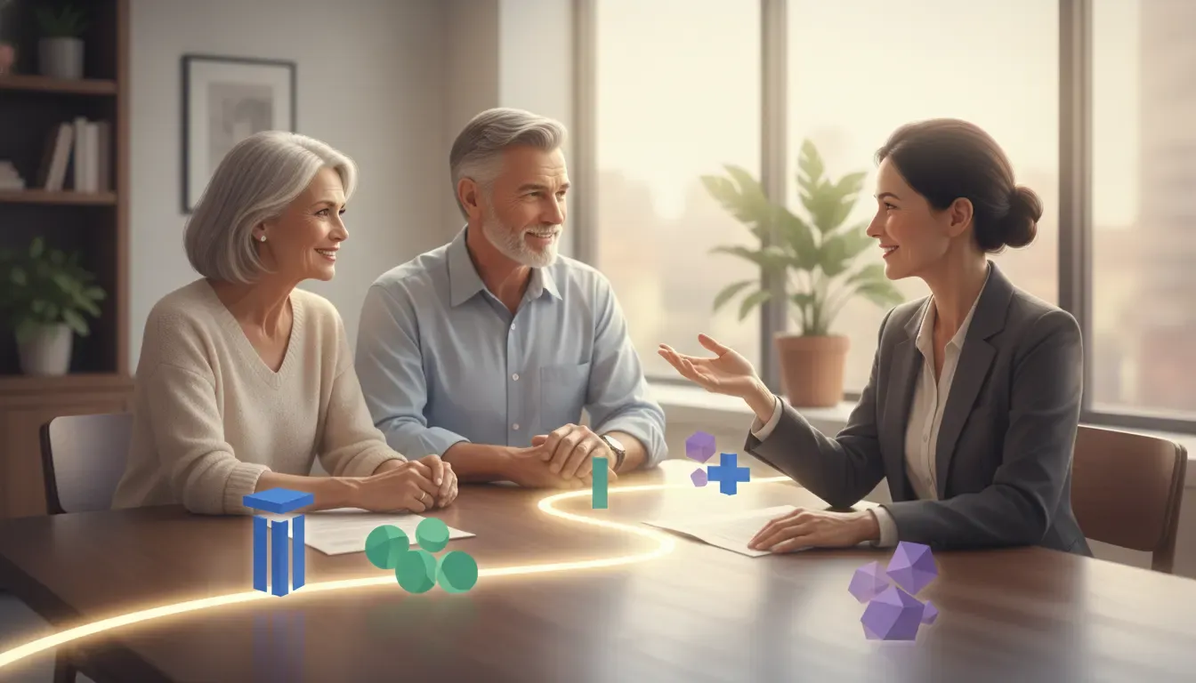 Federal employee retirement planning discussion with a financial advisor