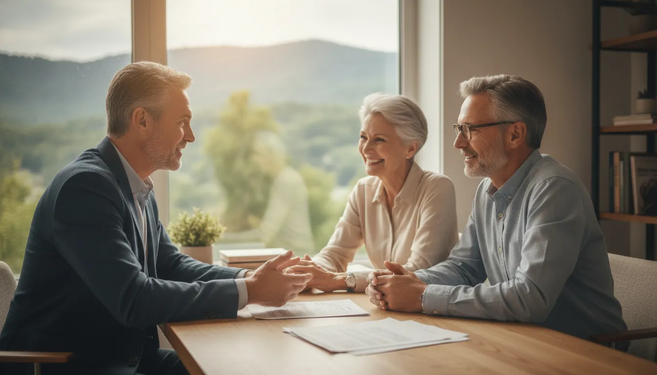 Retirement tax planning conversation with an advisor and couple